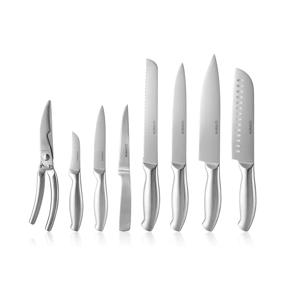 13-Piece High-Quality Stainless Steel Cutlery Kitchen Knife Set with Hollow Handle