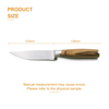 Wooden Handle Steak Knife - Kitchen Essential, High-Quality Stainless Steel Blade, Comfortable Grip Design