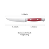 Wood-Handled Steak Knife Set - Half-Serrated Blades, Premium Quality