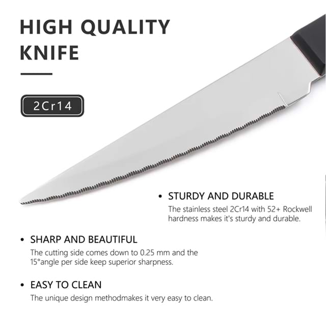 POM Handle Set Of Steak Knife And Fork