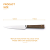Couteau à steak en acier inoxydable de haute qualité avec manche en bois de noyer |Nouveau design 4,7 pouces |Couteaux Laguiole Durables et Durables