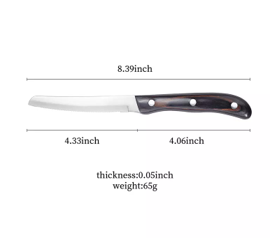 Knive størrelse