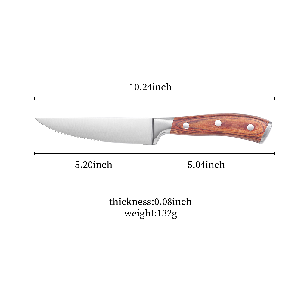 Pakka trehåndtak Series Steak Knives