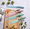 5-Piece Colorful Kitchen Knife Set - Nonstick Coated 3Cr13 Stainless Steel with PP+TPR handle