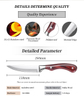 Competitive Price Double-Riveted One-Piece Cutting Sharpened Steak Knife with Pakka Wood Handle